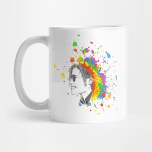 Michael Jackson Rainbow portrait Mug